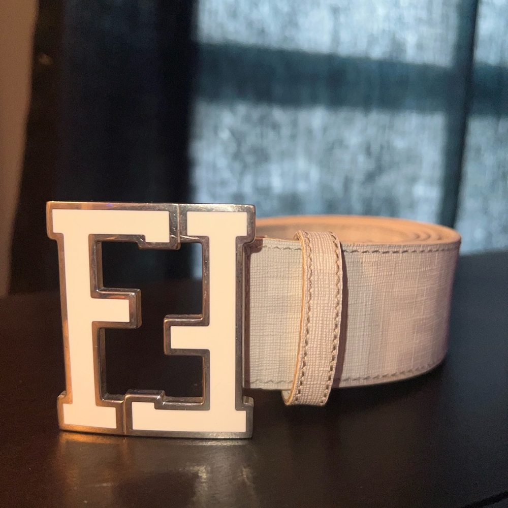 Fendi White Belt for Men